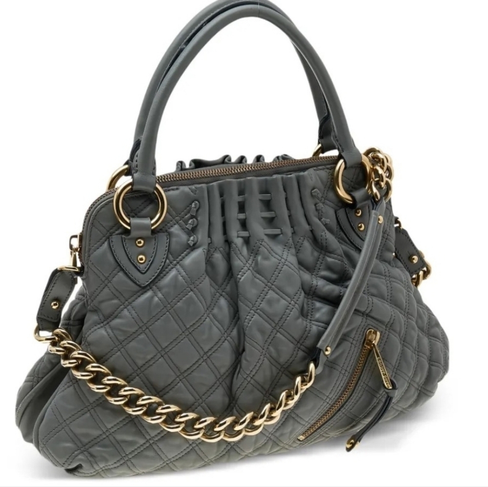 Marc Jacobs Large Cecilia Satchel Bag In Gray - Picture 5 of 17